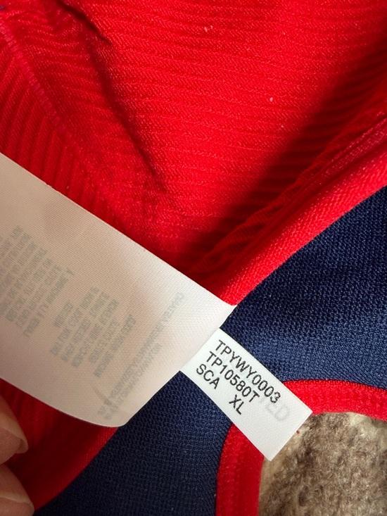 Tommy Hilfiger Bright Red Crisscross Bralette - Picture 5 of 5